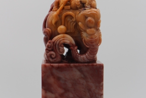 巴林石红花